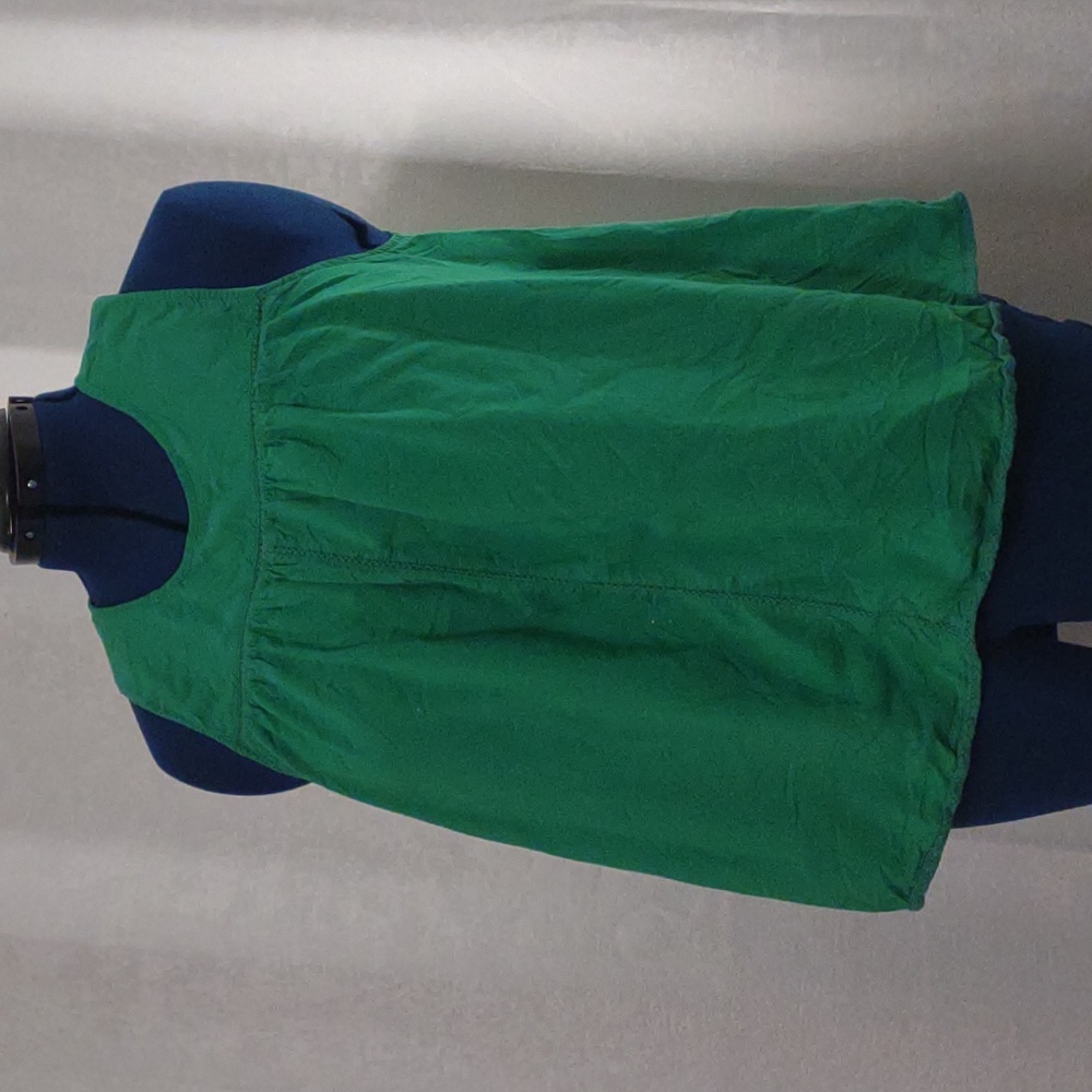Crown & Ivy Shirt, Kelly Green, Lace Detailing, XL
